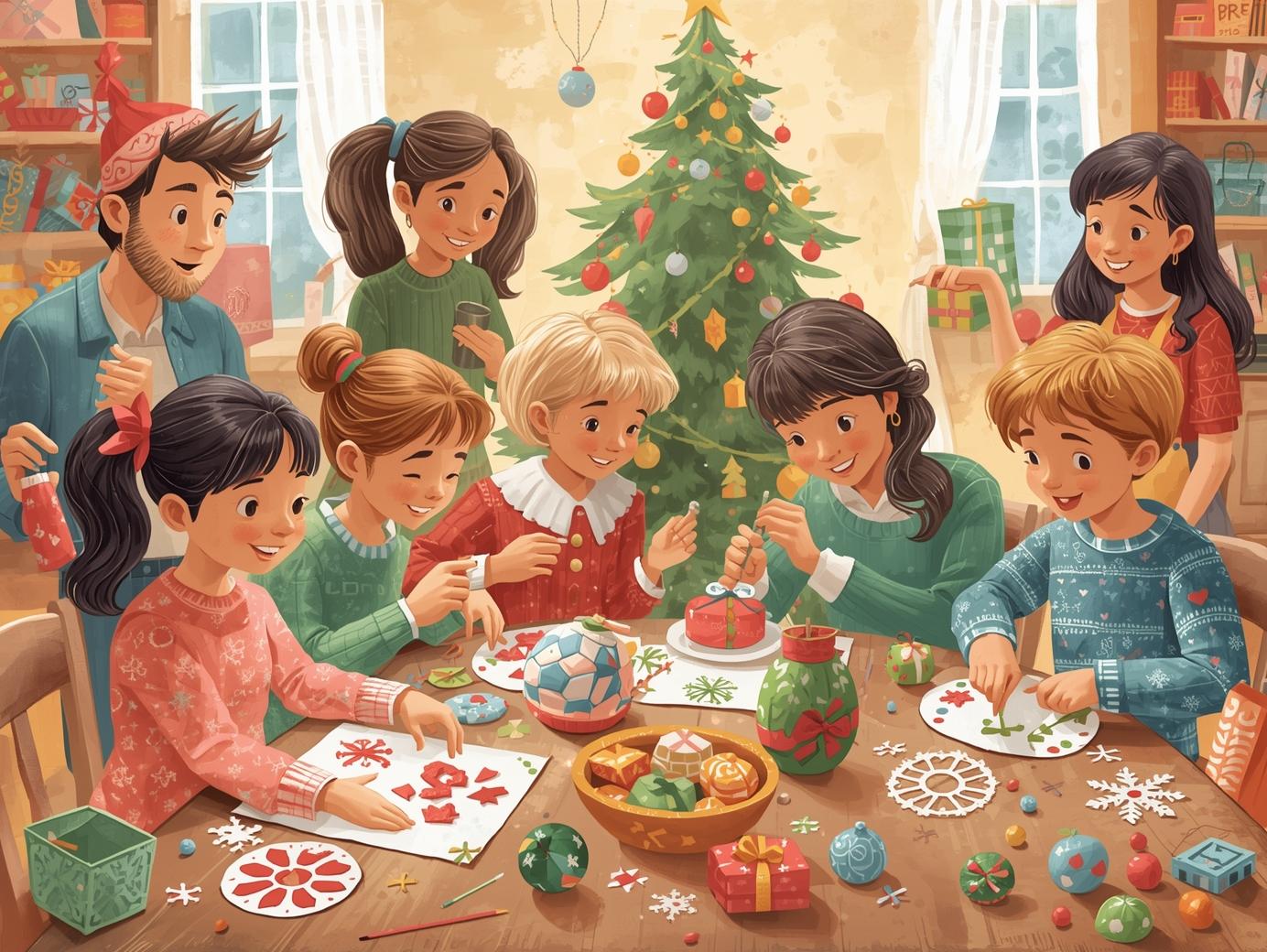 🎄 Weihnachtsbasteln mit Kindern – 20 kreative DIY-Ideen für Familien